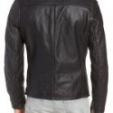 Men’s Black Real Leather Cafe Racer Vintage Jacket