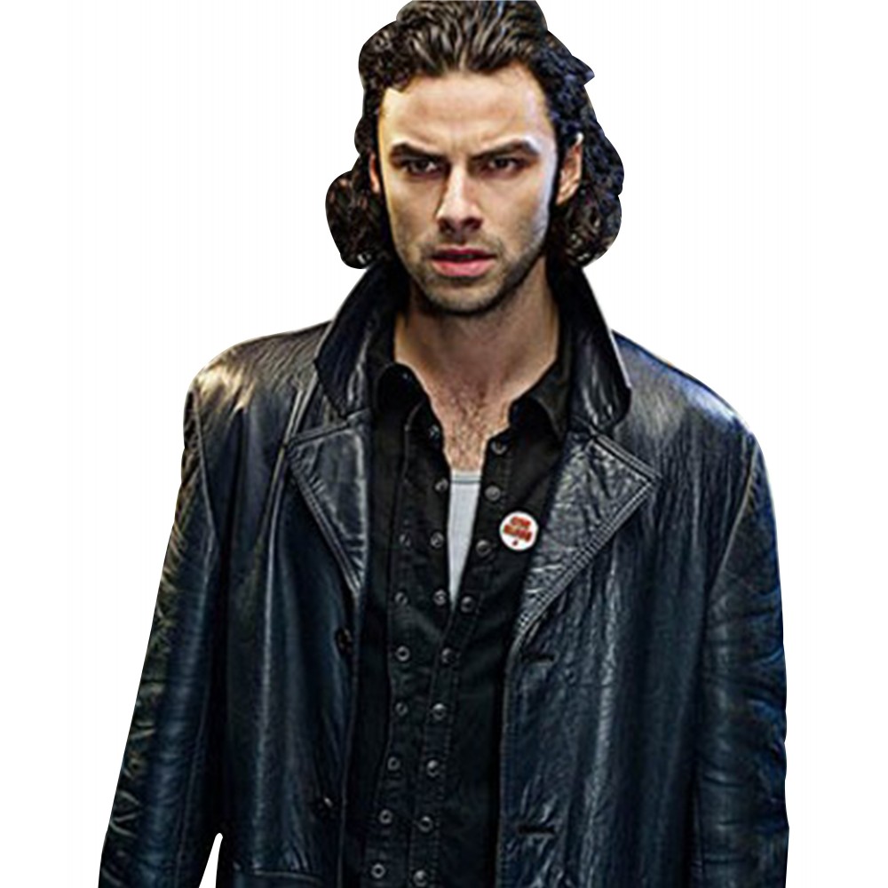 Aidan Turner Being Human Mitchell Leather Coat