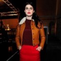 Alexandra Daddario Stylish Leather Jacket