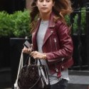 Alicia Vikander Stylish Leather Jacket