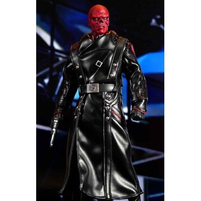 Avenger Red Skull Leather Coat