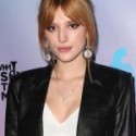 Bella Thorne Leather Coat