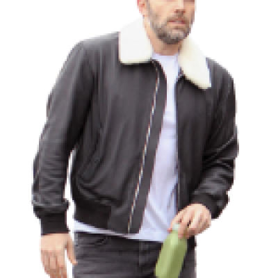 Ben Affleck Fur Leather Jacket