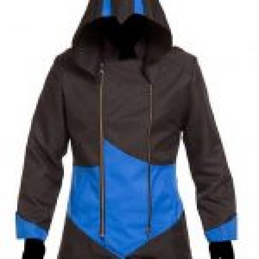 Black and Blue Assassins Creed Hoodie