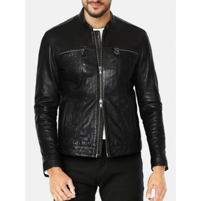 Black Biker Classic Leather Jacket