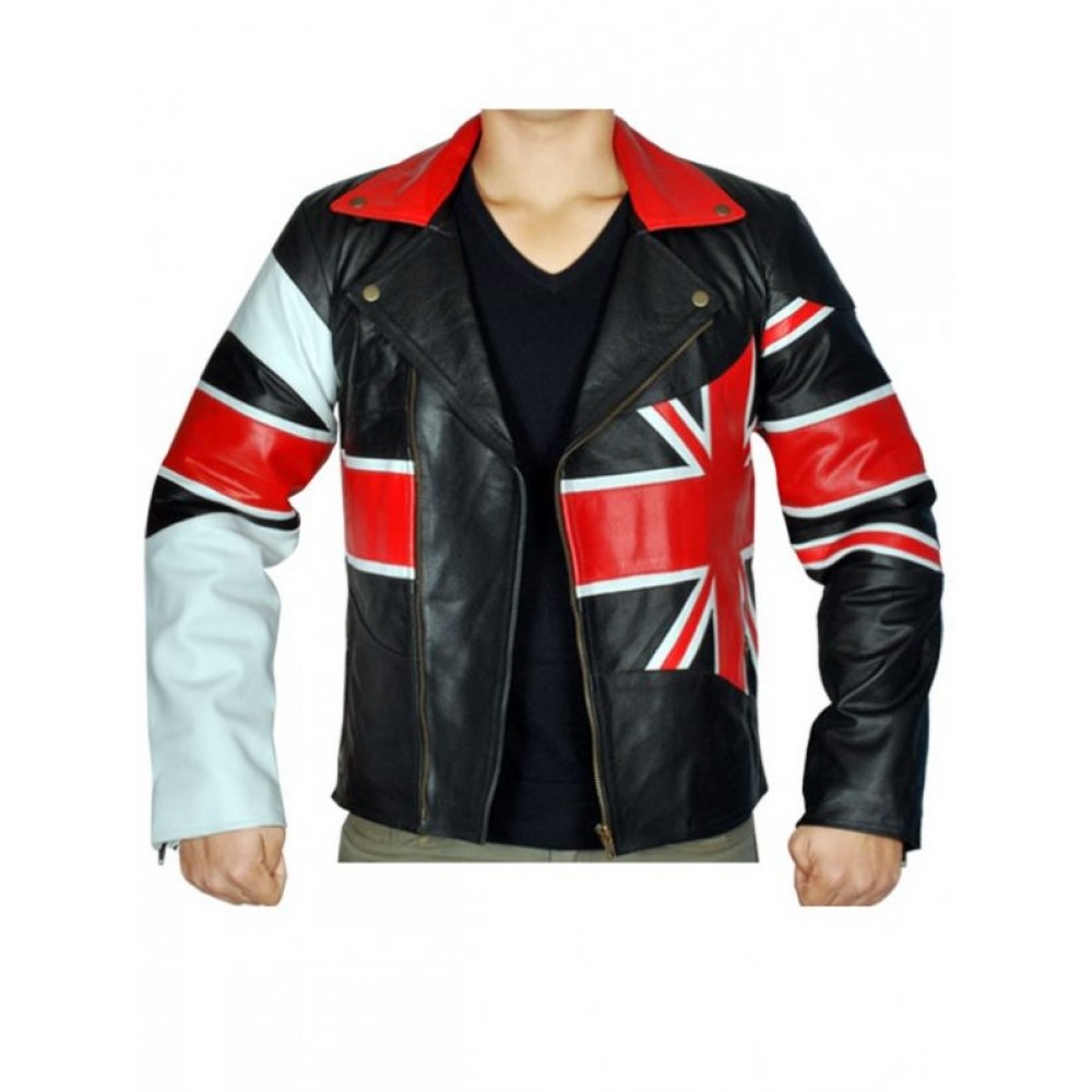British Flag Leather Jacket