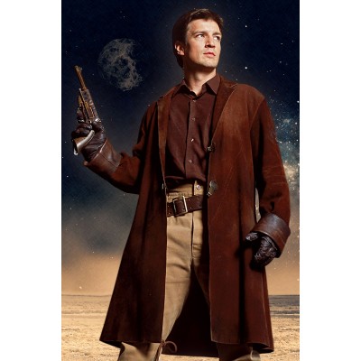 Captain Malcolm Nathan Fillion Firefly Coat