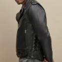 Classic Men’s Black Leather Rider Jacket