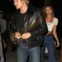 Cody Simpson Stylish Fur Collar Leather Jacket