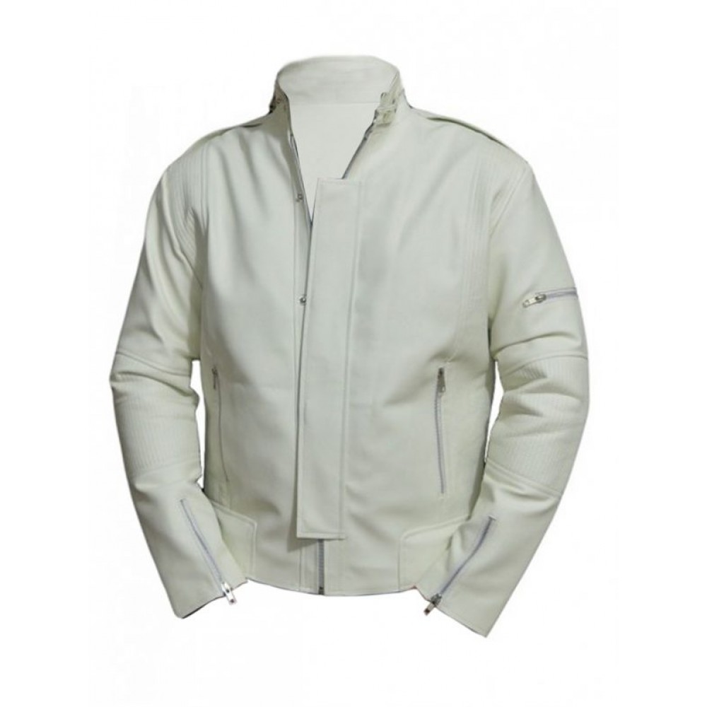 Daft Punk White Leather Jacket