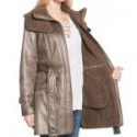 Duster Shearling Mid-Length Trench Coat