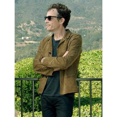 Echo In The Canyon Brown Suede Leather Jacket Men