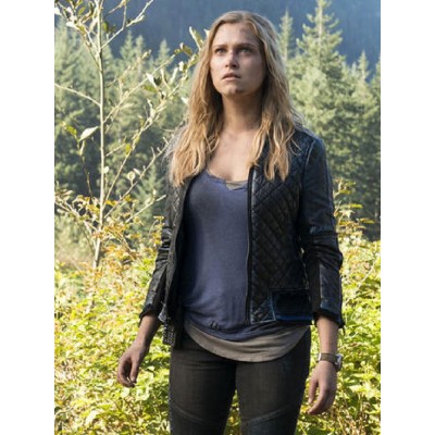 Eliza Taylor The 100 Clarke Griffin Black Real Leather Jacket