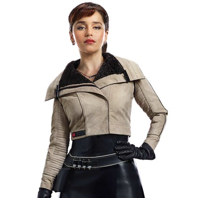 Emilia Clarke Solo A Star Wars Story Kira Leather Jacket