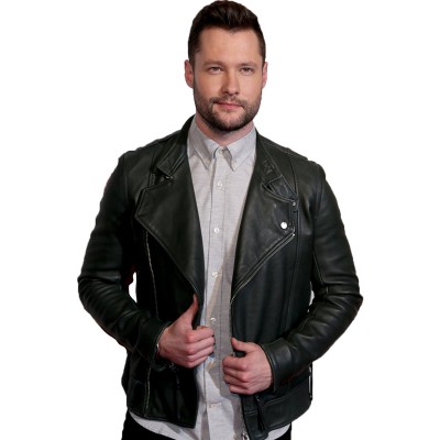 Famous Singer Calum Scott Black Leather Jacket