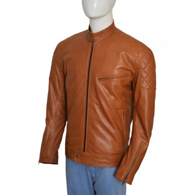 Fashionable Mens Biker Leather Jacket