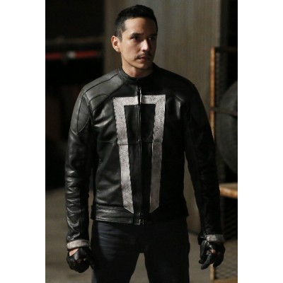 Gabriel Lun Agents of Shields Leather Jacket