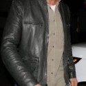 Gerard Butler Black Leather Jacket For Men