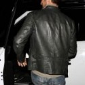 Gerard Butler Black Leather Jacket For Men