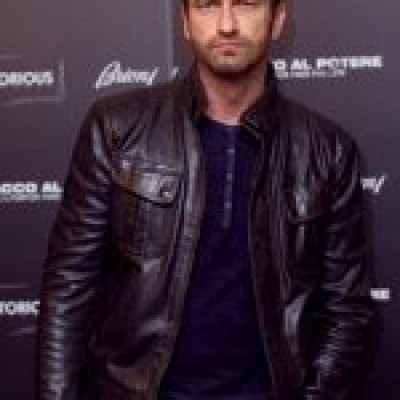 Gerard Butler Mike Banning Brown Leather Jacket For Men