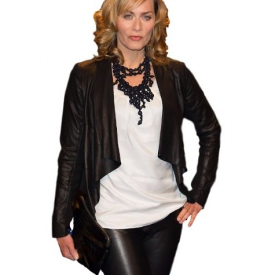 Gesine Cukrowski leather Jacket