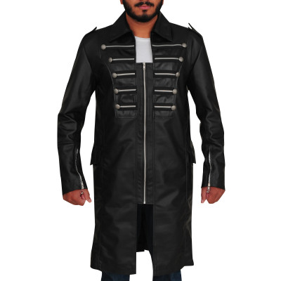 Goth Matrix Steampunk Gothic Leather Coat