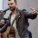 Guy Sebastian In Black Quilted Faux Leather Jacket For Men