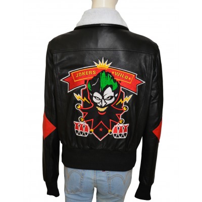 Harley Quinn Bombshell Leather Jacket