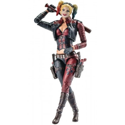 Harley Quinn Injustice 2 Red & Black Faux Leather Jacket