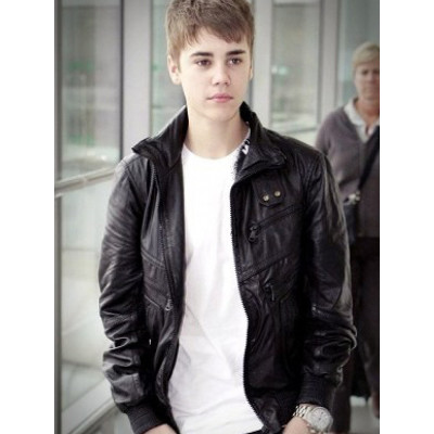 Heathrow Airport Justin Bieber Black Jacket