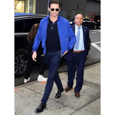 Hugh Jackman Leather Jacket at Good Morning America