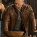 in Quantico brown leather Jacket