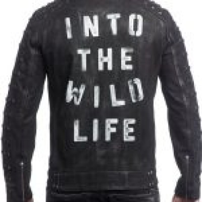 Into The Wildlife Autographed Black Leather Jacket