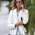 Jessica Alba California White Jacket