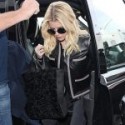 Jessica Simpson LAX Airport Black Jacket