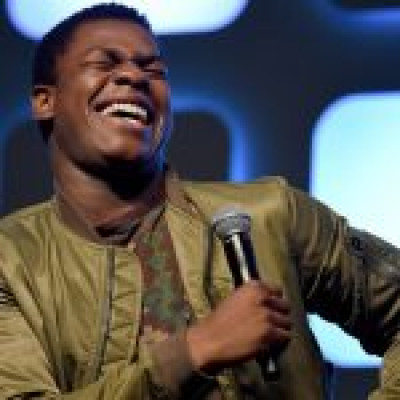 John Boyega at Rogue One Satin Jacket