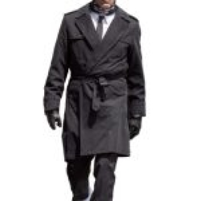 Jon Hamm Baby Driver Black Coat