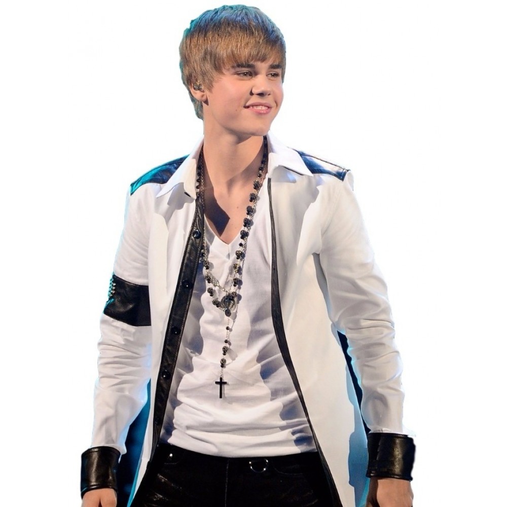 Justin Bieber White Jacket
