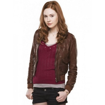 Karen Gillan TV Series Dr Who Leather Jacket