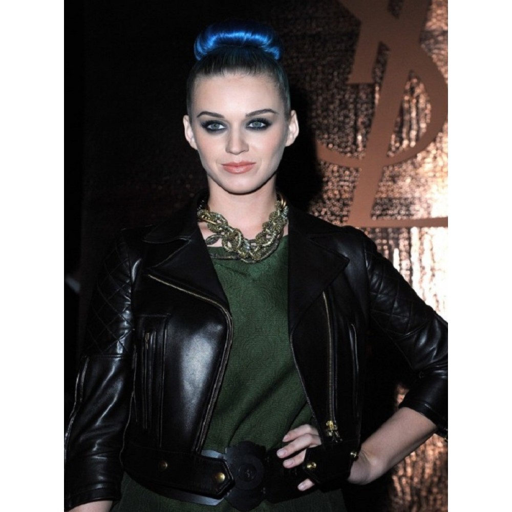 Katy Perry Stylish Leather Jacket