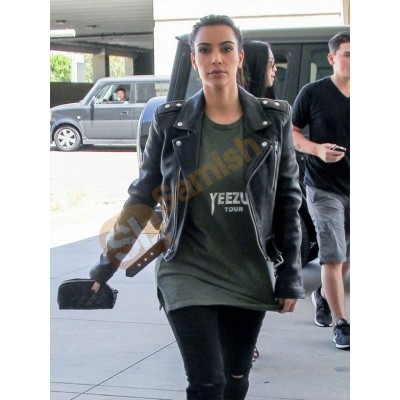 Kim Kardashian Biker Jacket