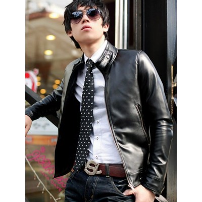 Korean Mens Fashion Motorcycle Jacket