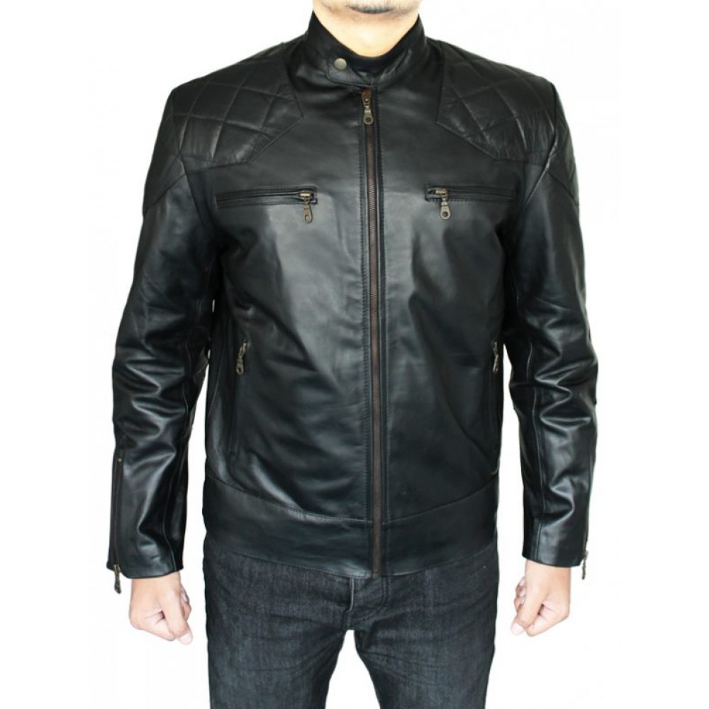 Mads Mikkelsen Hannibal Black Leather Jacket