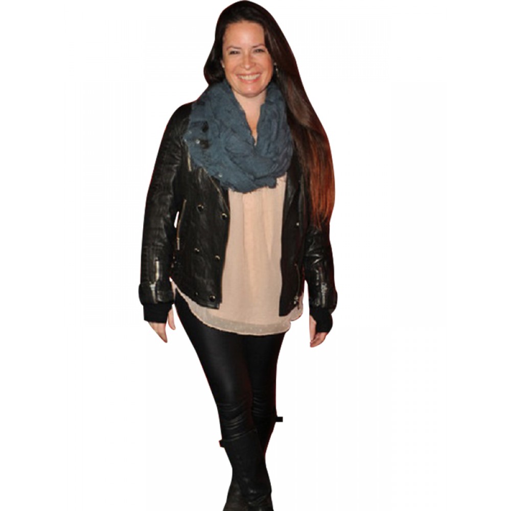 Marie Combs Black Leather Jacket Pretty Little Liars Screening