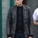Mark Strong The Brothers Grimsby Leather Jacket