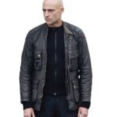 Mark Strong The Brothers Grimsby Leather Jacket