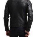 Men Regular Fit Leather Jacket