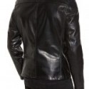 Men’s Black Real Leather Cafe Racer Jacket