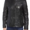 Men’s Black Real Leather Moto Jacket