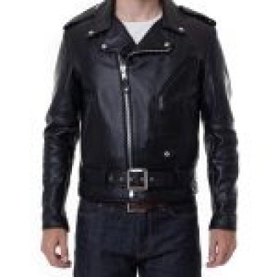 Men’s Black Real Leather Motorcycle Jacket